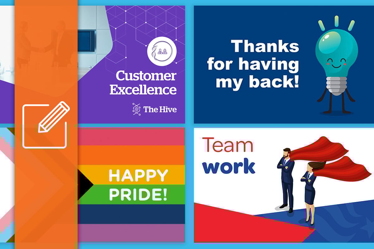 social recognition - different eCard examples