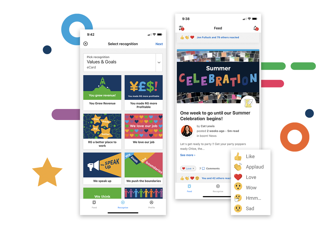 internal communications app - Connect+ example